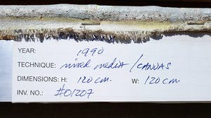 Cole Morgan - Stripes XIX, gemengde techniek op doek (goed ingelijst, zeer groot) kopen? Bied vanaf 3750!