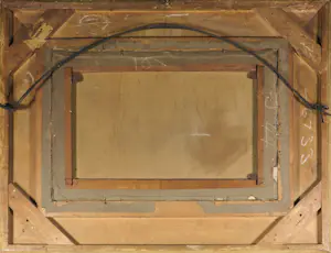 Willem Gruyter Jr. - Olieverf op doek, Vissersboten aan de pier - Ingelijst kopen? Bied vanaf 1250!