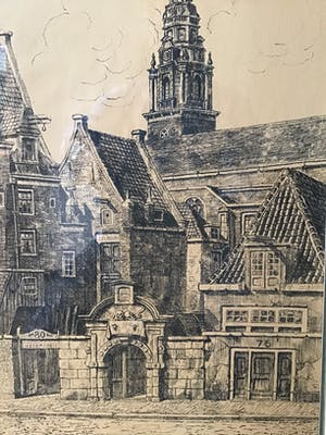 Niet of onleesbaar gesigneerd - Zuiderkerkhofpoortje kopen? Bied vanaf 1!
