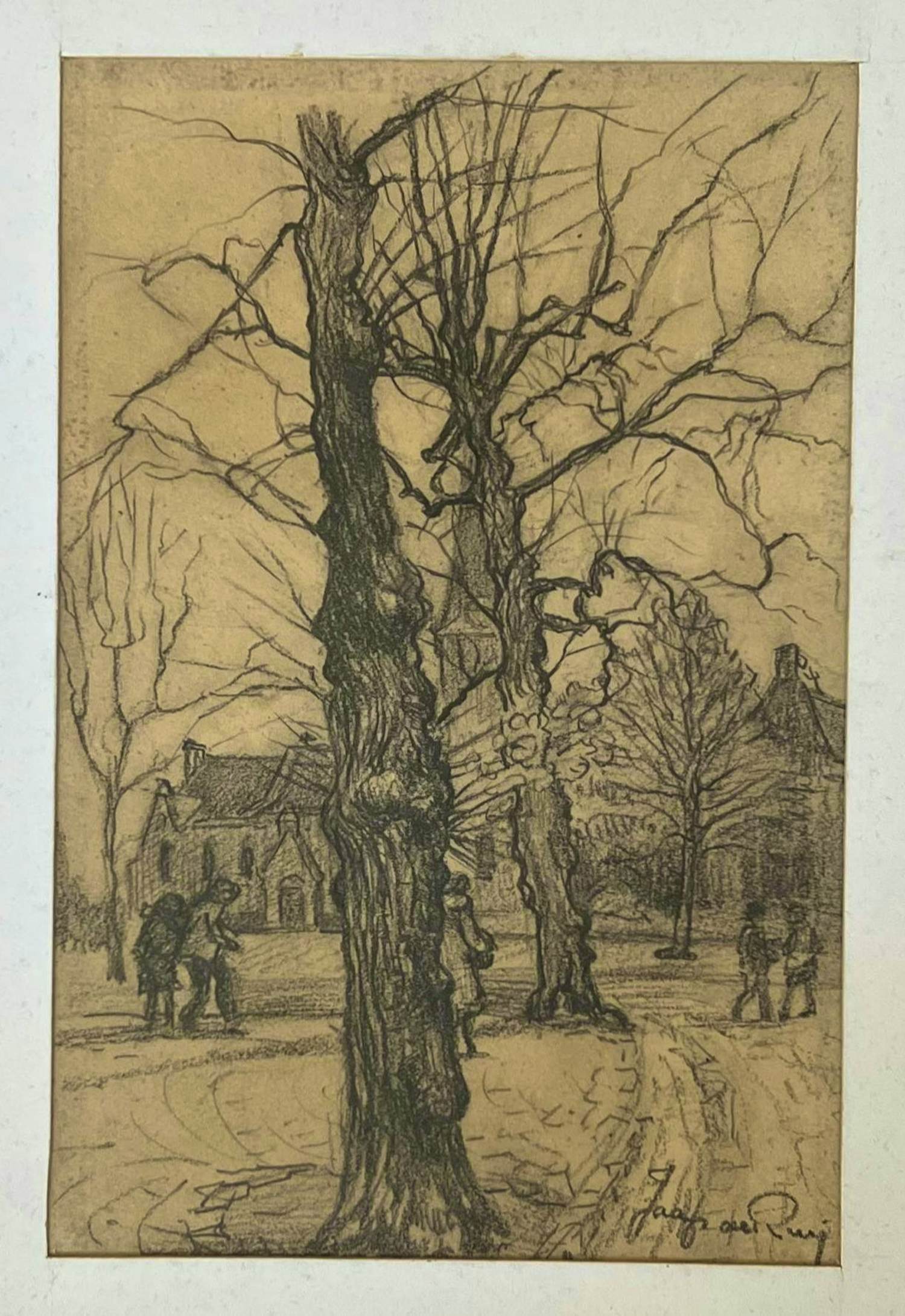 Jaap de Ruig - De oude lindenbomen op de Kerkbrink te Baarn kopen? Bied vanaf 40!