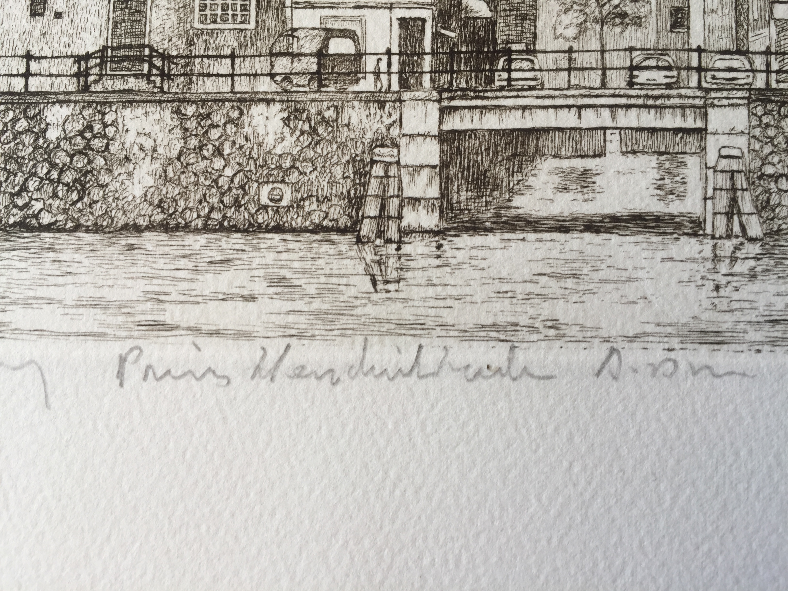 Niet of onleesbaar gesigneerd - ets - Prins Hendrikkade Amsterdam kopen? Bied vanaf 1!
