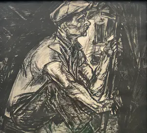 Jan Toorop - litho | 'De Mijnwerker' | 1915 (INGELIJST) kopen? Bied vanaf 50!