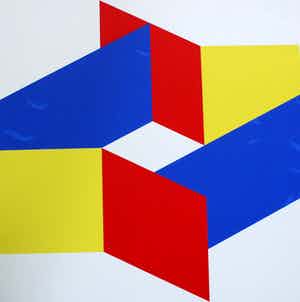 Bob Bonies - Abstractie compositie - Prent 190 - 1973 verkocht voor € 45!