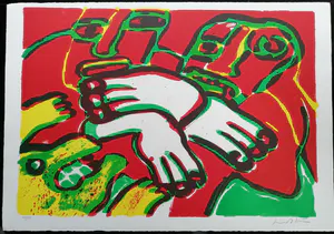 Bengt Lindstrom - Grote lithografie kopen? Bied vanaf 180!