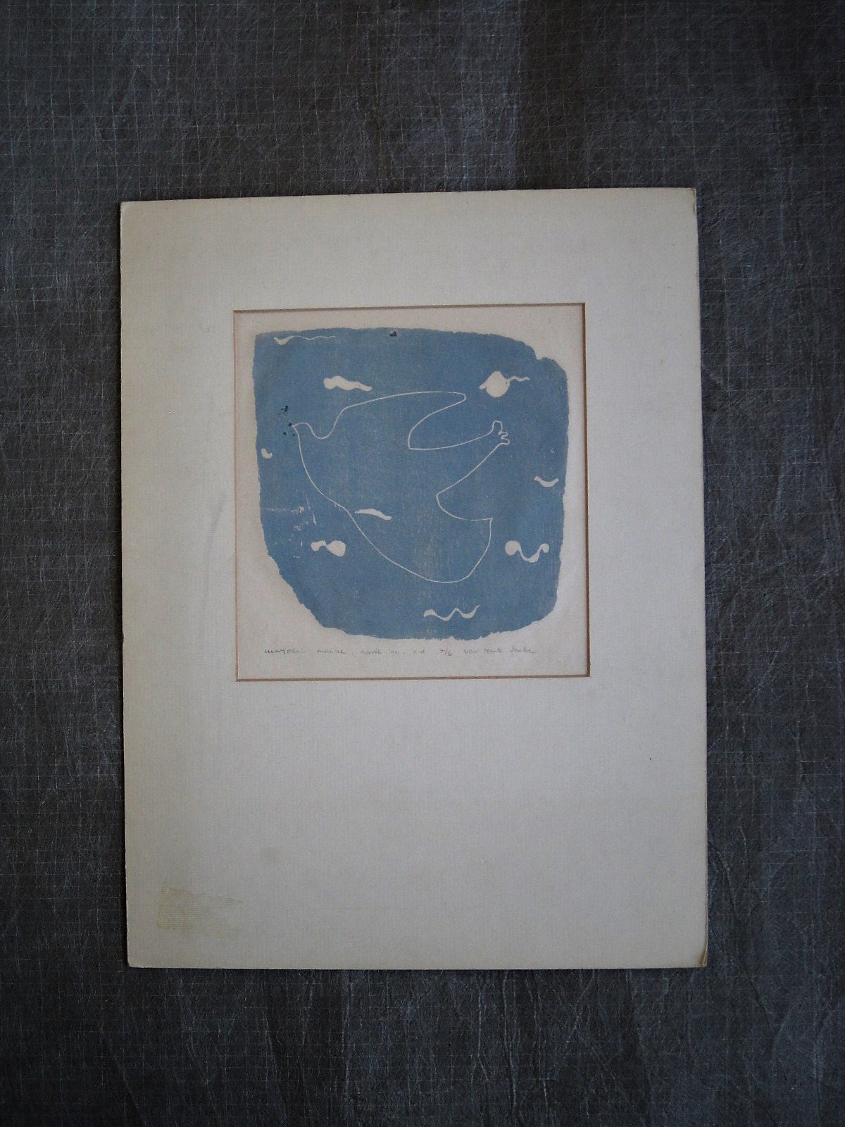 Marjolein Menke - zeer beperkte oplage 4/6 litho "Duif" gesigneerd  kopen? Bied vanaf 1!