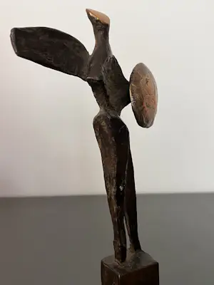 Loek Bos - Warrior a la Henry Moore + boek kopen? Bied vanaf 325!