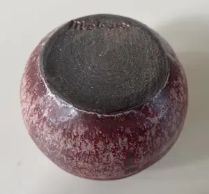 Mobach Keramiek - Rood ribbelvaasje kopen? Bied vanaf 25!