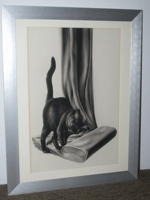 Niet of onleesbaar gesigneerd - Kat - originele inkttekening kopen? Bied vanaf 10!