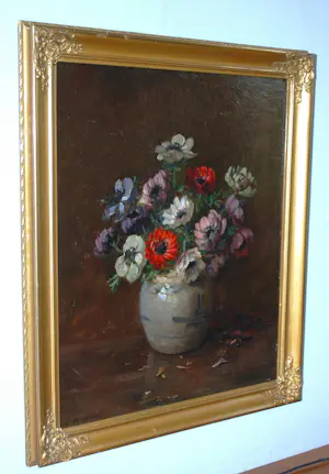 Emanuel van der Ven - anemonen in een keuls vaasje kopen? Bied vanaf 165!