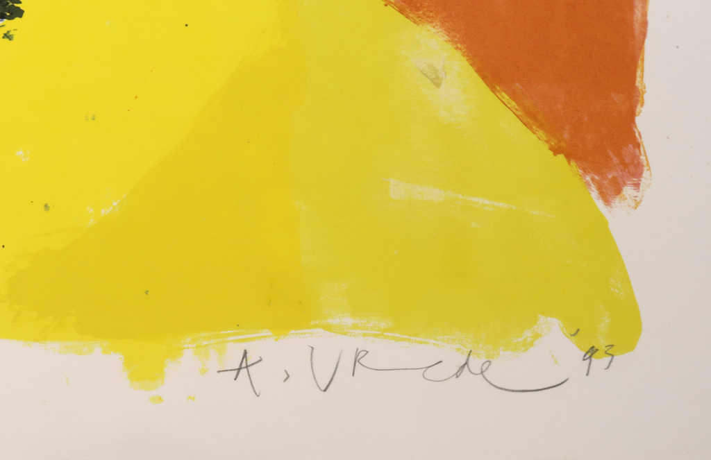 Anton Vrede - Zeefdruk, Cow birds beach kopen? Bied vanaf 1!