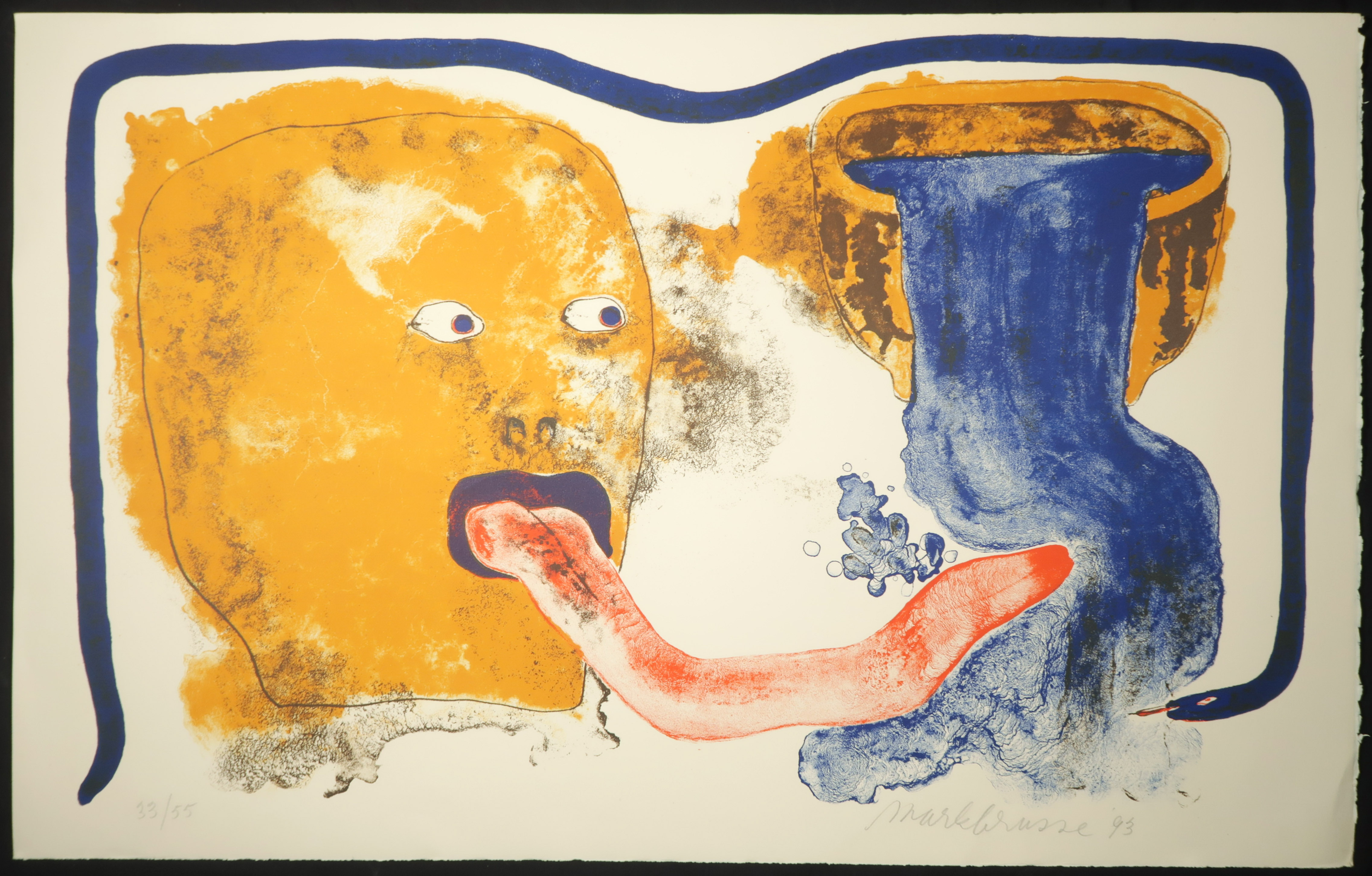 Mark Brusse - Litho, Zonder titel kopen? Bied vanaf 1!