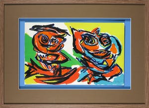 Karel Appel - Gesigneerde litho uit de uitgave Ariel 4 - Ingelijst kopen? Bied vanaf 1!