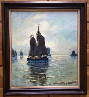 AcheterCarl Wilhelm Mosblech - Marine met zeilboten.? Enchérissez de 267!