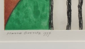 Harrie Gerritz - Ets, Toren in het zuiden - Ingelijst kopen? Bied vanaf 50!