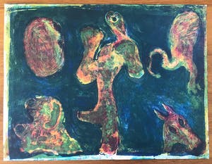 Reidar Magnus - Originele kleurenlitho - 1966 - Gesigneerd - 1/20 kopen? Bied vanaf 95!