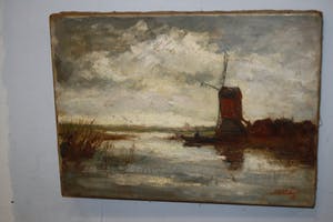 P.B. Koegler - VISSER in de POLDER BIJ MOLEN kopen? Bied vanaf 60!