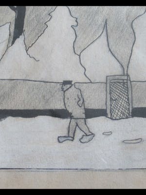 Niet of onleesbaar gesigneerd - Sneeuwlandschap kopen? Bied vanaf 10!