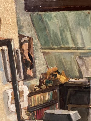 Johan Eshuis - (1904-1971) Interieur eigen zolder kopen? Bied vanaf 50!