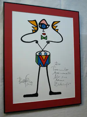 Berthold Spies - Gemengde techniek , Der Trommler….. – Lijst, 74½ x 59½ cm - 2007 kopen? Bied vanaf 100!