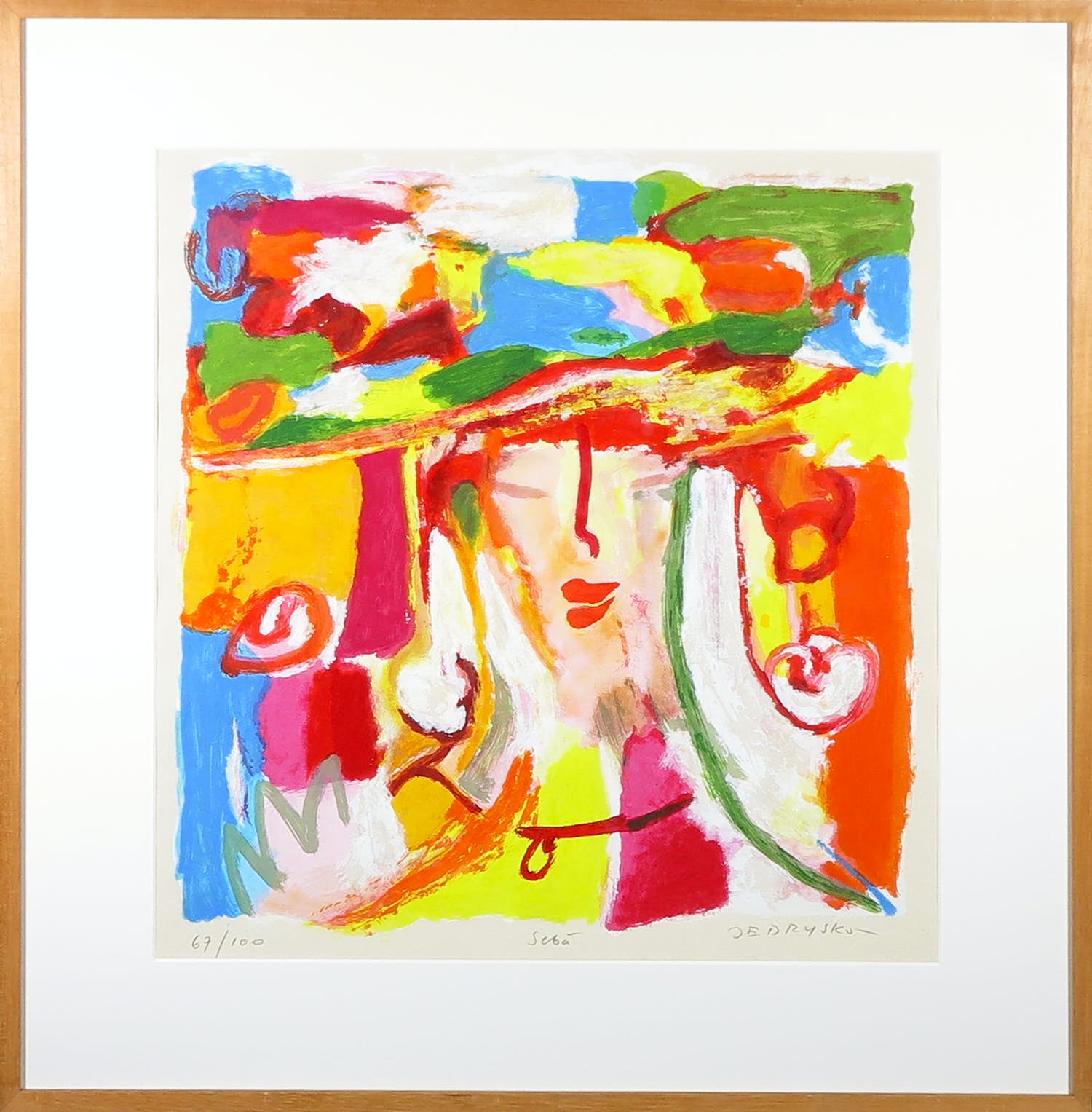 Marta Jedrysko - Zeefdruk, Seba - Ingelijst verkocht voor € 50!