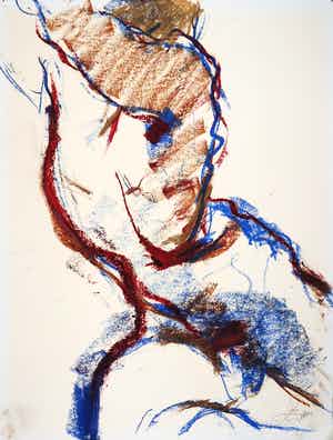 Franscz Witte - Krijttekening, Model verkocht voor € 1!