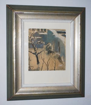 Denis Dolphijn - impressie van een ommuurde boomgaard kopen? Bied vanaf 65!