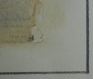 Jaap Witzenhausen - Ingelijste dubbele collage / aquarel , “Zonder titel” – 1977 kopen? Bied vanaf 1!