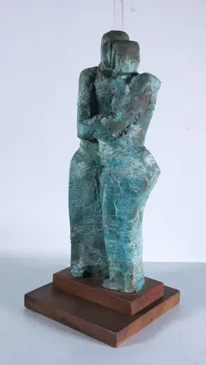 Jaroslawa Dankowa - Keramieken beeld, Minnenden kopen? Bied vanaf 50!