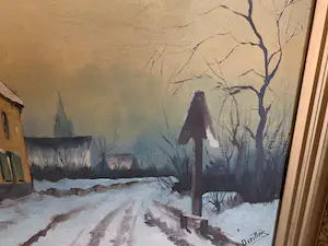 Joseph Dezitter - House in snow landscape kopen? Bied vanaf 50!