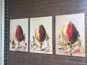 Gena Genadyj - Tulpen “ Drie Luik “ kopen? Bied vanaf 180!