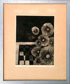 Jan Bernard Meinen - Zwevende Zaadbollen ETS ingelijst - 21976 verkocht voor € 35!