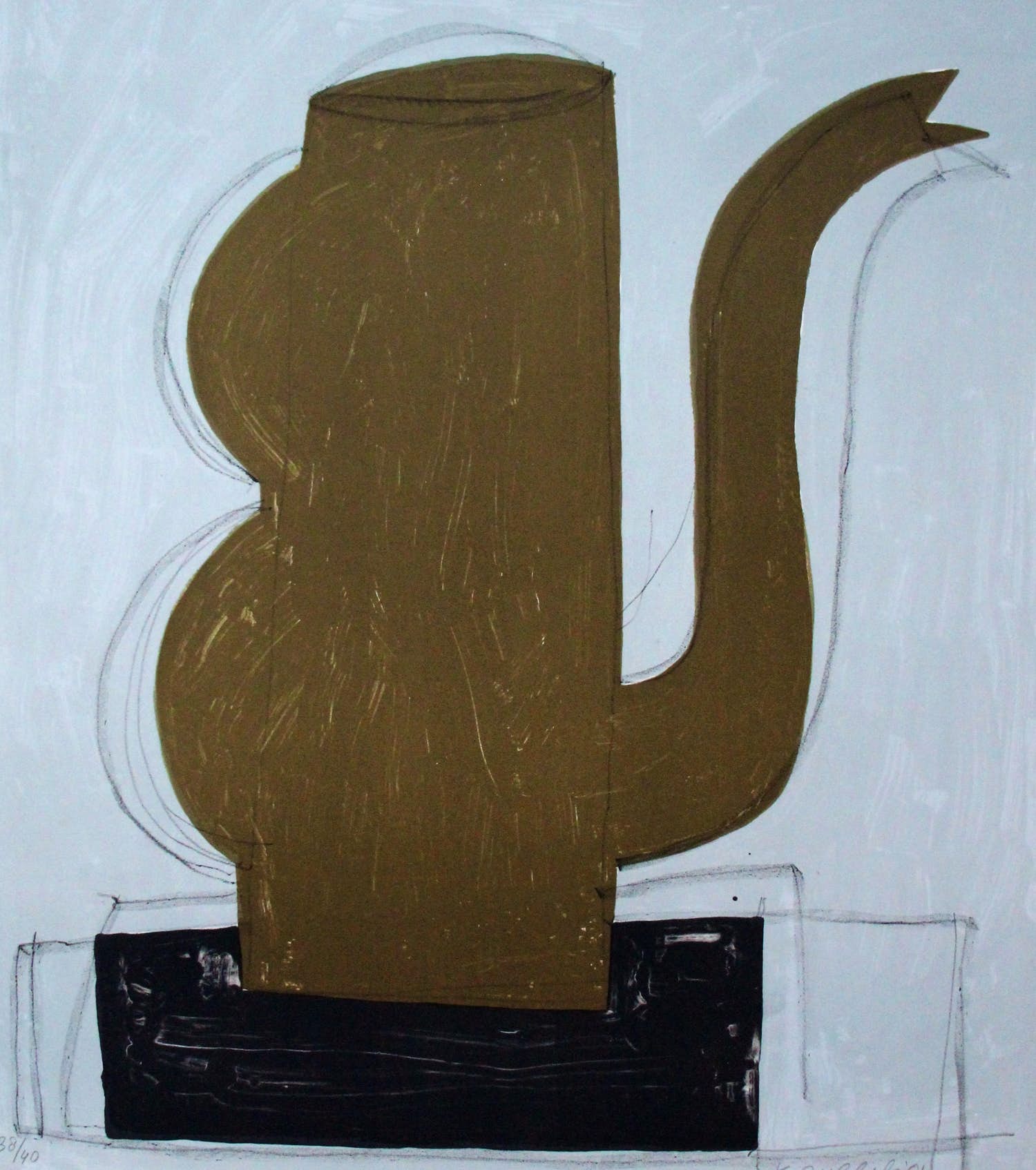 Klaas Gubbels - grote zeefdruk - 2001 verkocht voor € 495!