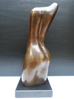 Brons (Onbekend) - Vrouwentorso in brons, mooi zwaar beeld. kopen? Bied vanaf 190!