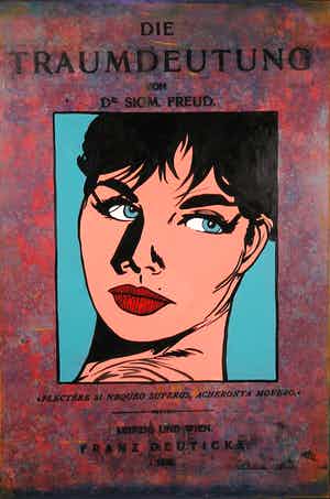 Jan Bollaert - Gemengde techniek op board, Freud frau VII (Groot) verkocht voor € 80!