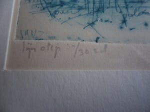 Johan Sietzema - Kleuren ets. Titel, "Lijn nr 5". kopen? Bied vanaf 20!