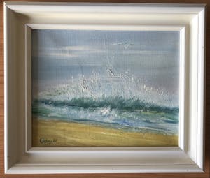 Adry Deekens-van Gorp - Prachtig zeegezicht van woeste zee met meeuw. kopen? Bied vanaf 45!