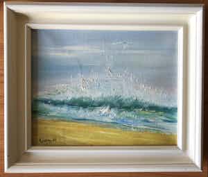 Adry Deekens-van Gorp - Prachtig zeegezicht van woeste zee met meeuw. verkocht voor € 45!