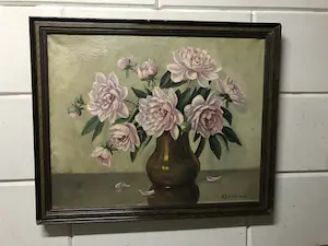 Huibert Schallenberg - Vaas met Pioenrozen kopen? Bied vanaf 40!