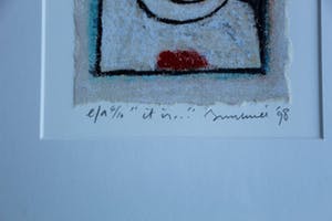 Hans Innemee - ingelijste zeefdruk: It is - 1998. kopen? Bied vanaf 79!