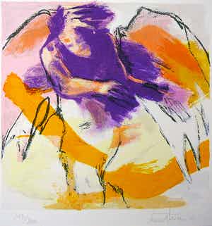 Lou Thissen - Geen titel -zeefdruk 2001- verkocht voor € 25!