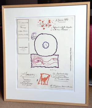 Pierre Alechinsky - L'Avenir de la propriété, litho + ets (netjes ingelijst) kopen? Bied vanaf 695!