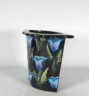 Jan Kamphuis - Aardewerk, Brede vaas met geschulpte rand kopen? Bied vanaf 1!