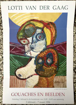 Lotti van der Gaag - 2 uitnodigingen Galerie Blijenberg kopen? Bied vanaf 1!