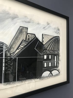 Bob Kemper - Gemengde techniek op papier - Gesigneerd origineel werk - Ingelijst kopen? Bied vanaf 75!