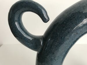 Peter Selhorst - Grote Blauwe Keramieken Kat kopen? Bied vanaf 25!