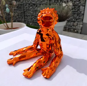 Richard Orlinski - JEAN-MARC SPIRIT (ORANGE EDITION) - Skulptur kopen? Bied vanaf 240!