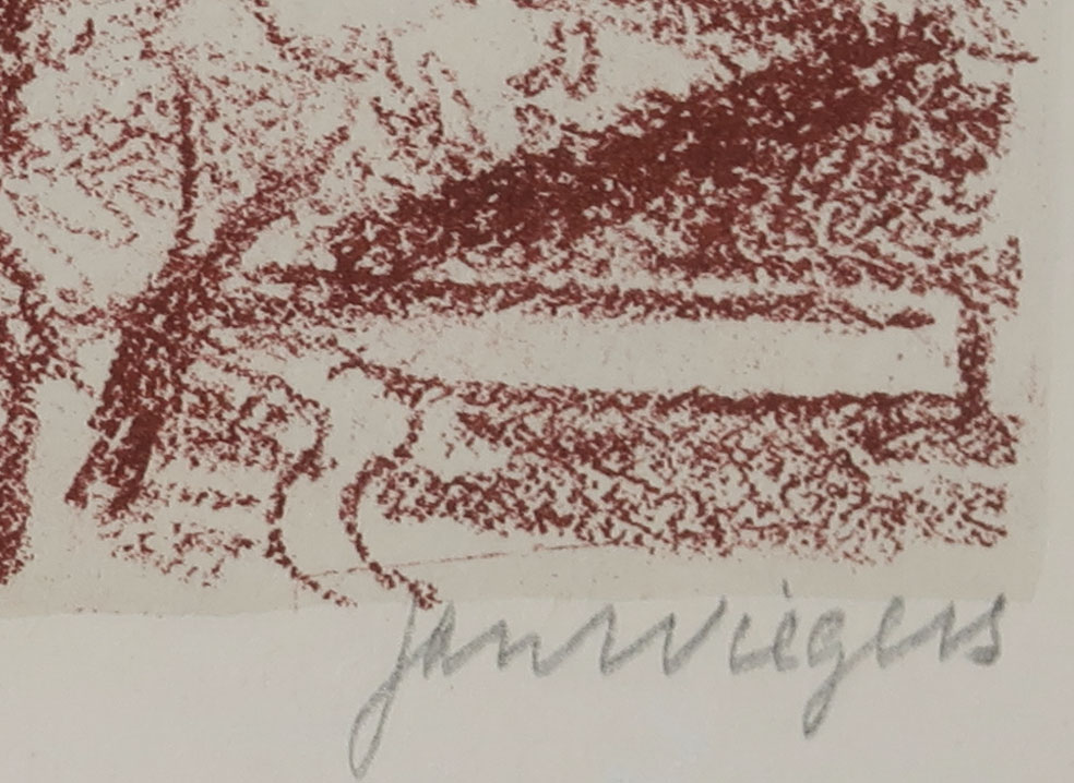 Jan Wiegers - Litho, Alpenlandschap rond Intragna - 1947 kopen? Bied vanaf 35!