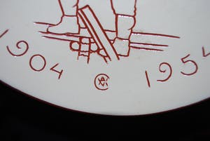 Dries Vermeulen - keramisch bord voor "De Centrale" 1954 kopen? Bied vanaf 1!