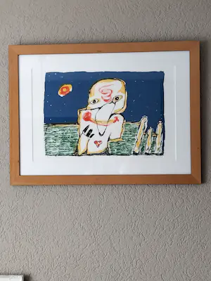 Lucebert - Lucebert: Litho, Vragend kind - Ingelijst kopen? Bied vanaf 149!