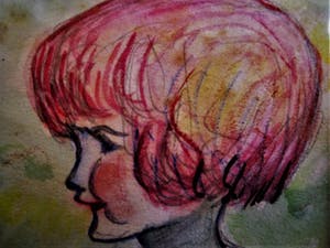 Toni Arzoni - Leeuwarden 1930 - Gesigneerd Art-Deco miniatuur Pastel "Meisje in geel jurkje" kopen? Bied vanaf 10!